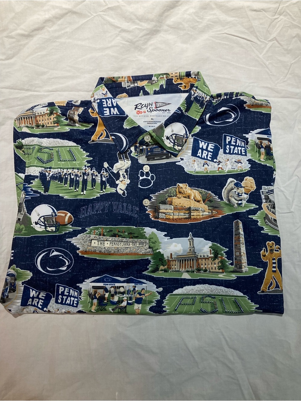 Reyn Spooner Penn State Polo Shirt, Men’s size XL, NWT!